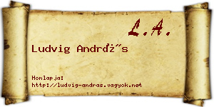 Ludvig András névjegykártya