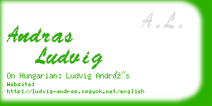 andras ludvig business card